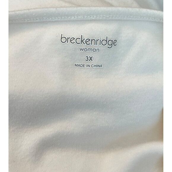 Breckenridge Womens 3X Embroidered Top Ladybugs Sequin Flowers Pullover Blouse - Picture 5 of 6